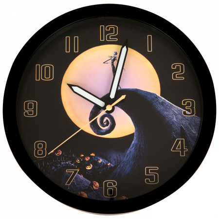 Nightmare Before Christmas Spiral Hill Wall Clock